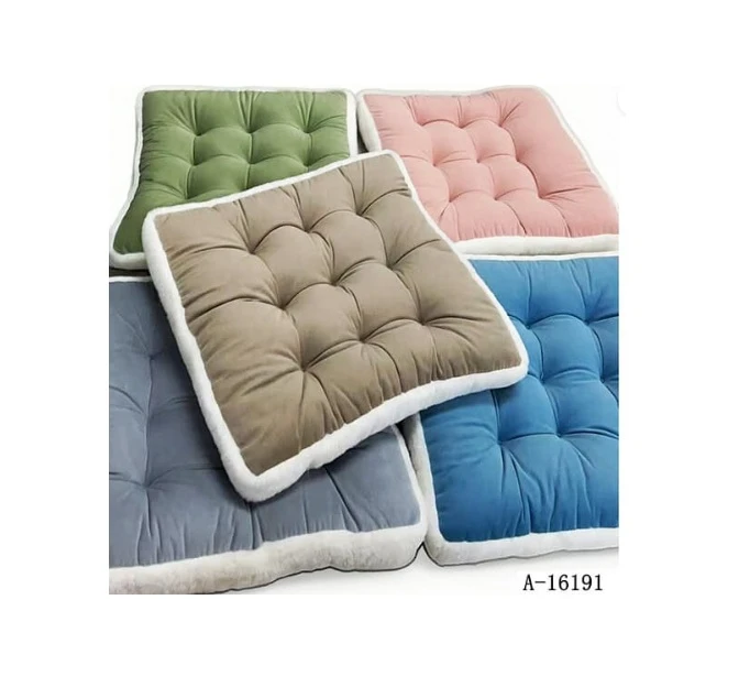 Perna Scaun 40 x 40 cm Textil Cu Umplutura Sintetica A-16191 Wei
